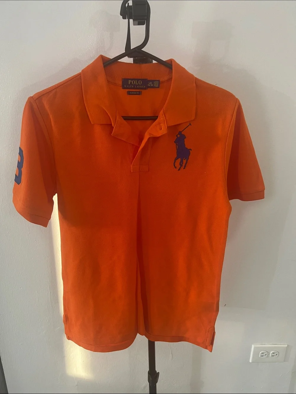Polo by Ralph Lauren Orange Polo with Navy Pony